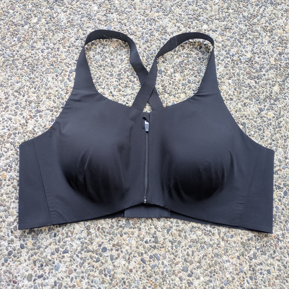 Knix Catalyst Zip Front Black Sports Bra